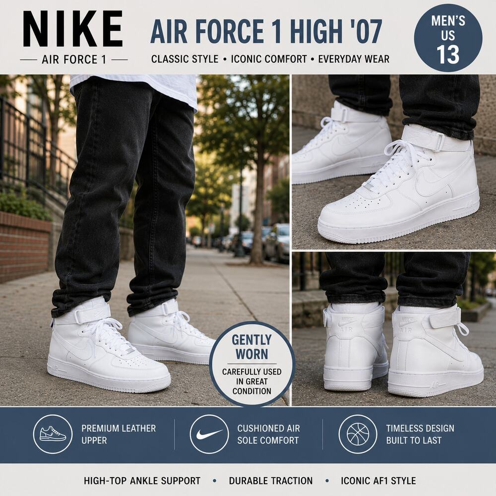 Nike Air Force 1 High '07 Size Men's US 13